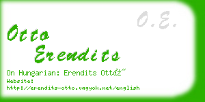 otto erendits business card